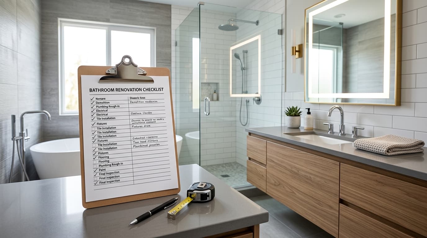 The Complete Bathroom Renovation Checklist: Your Step-by-Step Guide to Avoiding Costly Mistakes