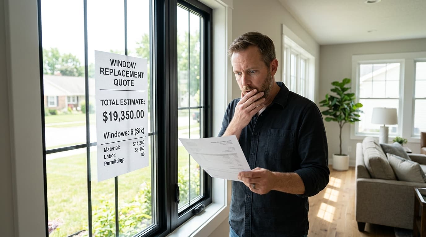 Window Replacement Sticker Shock: Why One Quote Was $19K for 6 Windows